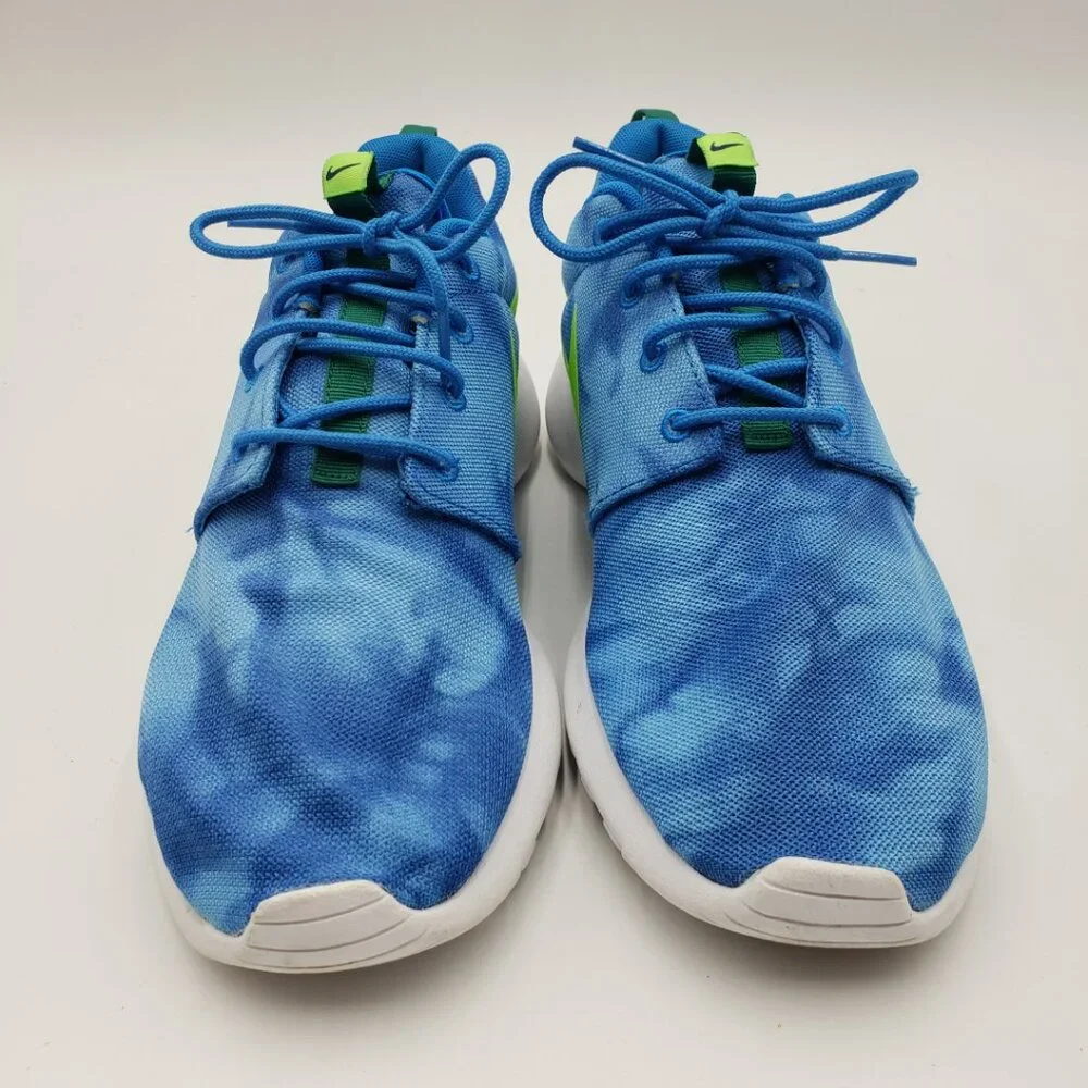 Nike Roshe Run Sneakers 11 Mens Lace Up Running Electric‎ Blue